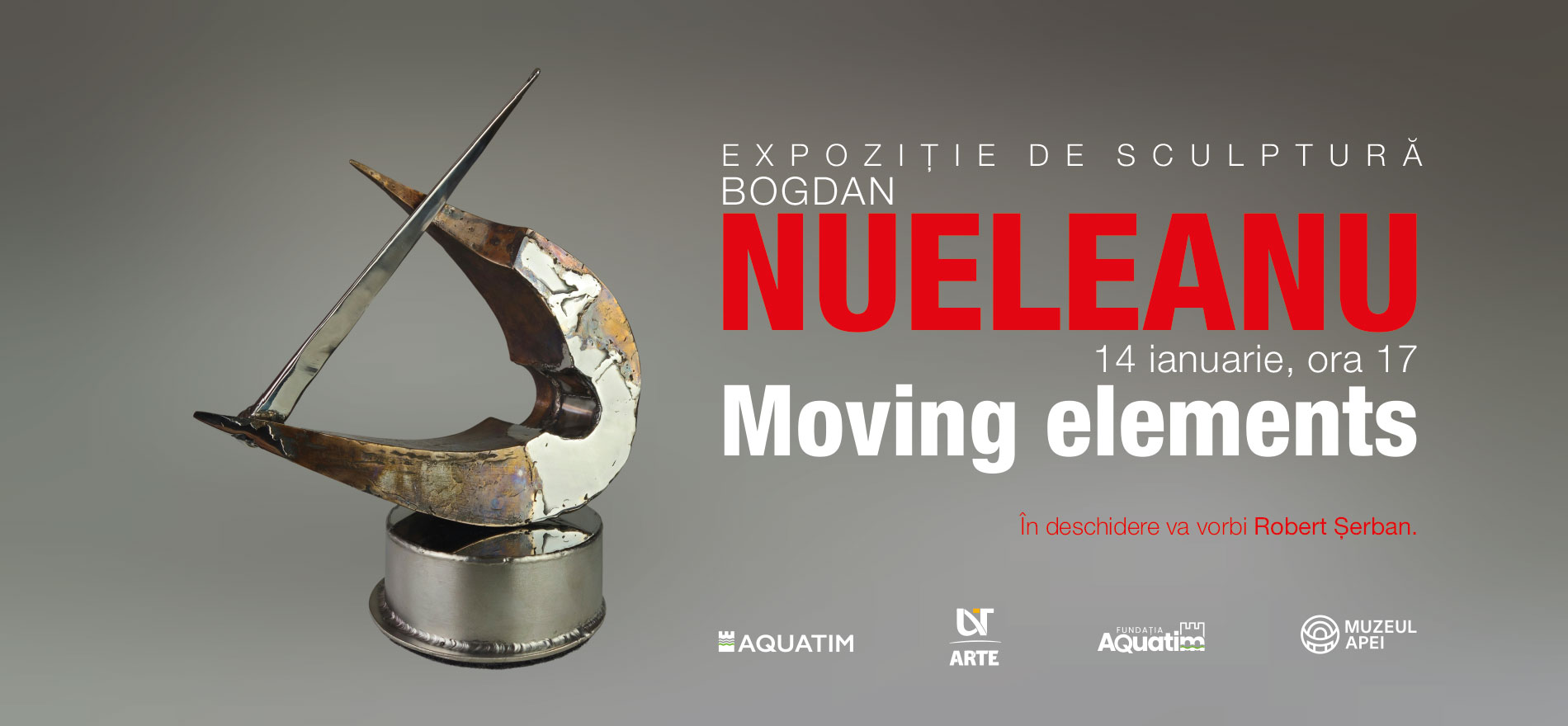 Moving Elements: Expoziție de sculptură BOGDAN NUELEANU